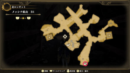 メッシナ鉱山B1のマップ