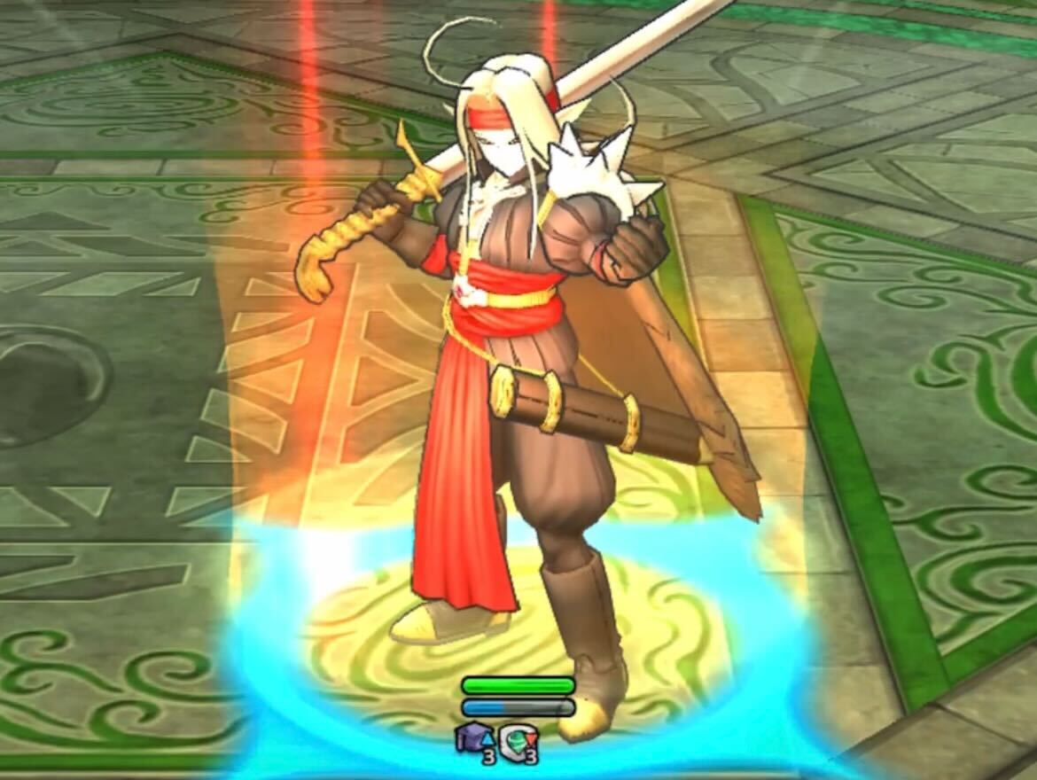 いかりのタトゥーを持ったキャラでクレリアを倒す