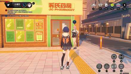 ルミナスクエアのにゃんきち長官後ろの画像