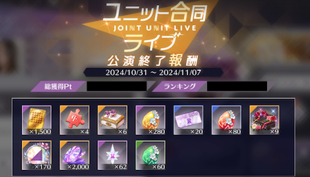 Ptを稼いで報酬をゲット