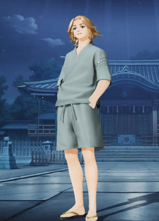 佐野万次郎：甚平画像