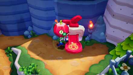 リンゴ岩を置くとイベント発生