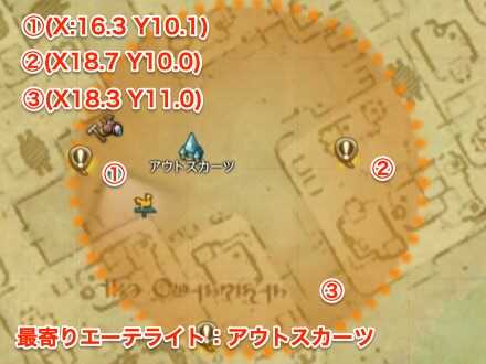 クエストNPC位置図