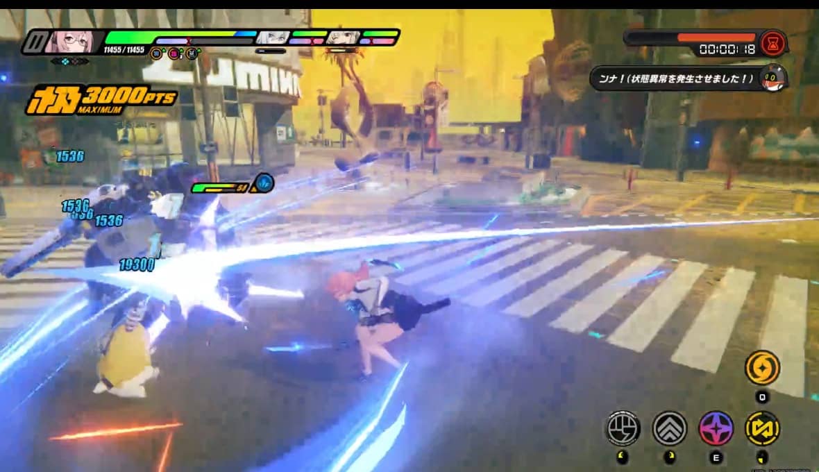 バーニスのデバフを付与した敵に柳で攻撃