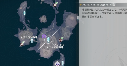 テティス中枢部の上に向かう