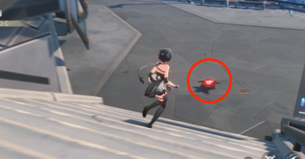 花をたどって向かう