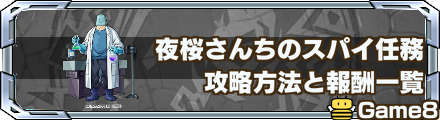夜桜さんちのスパイ任務 バナー