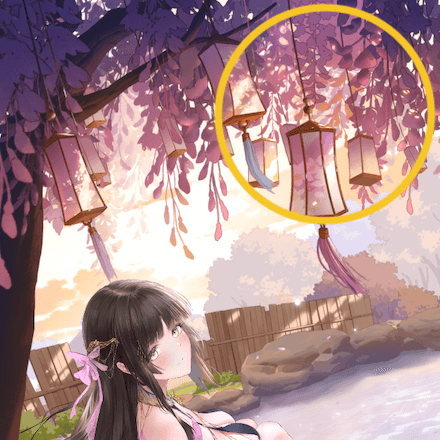 少女廻戦の藤の花のタップする場所