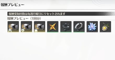 深層空想秘境報酬