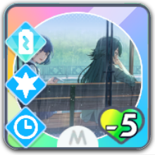 雨宿りのバス停画像