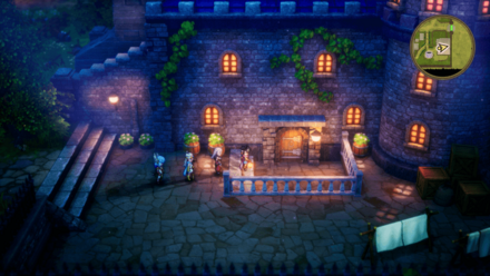 南東の民家は夜だけ入れる