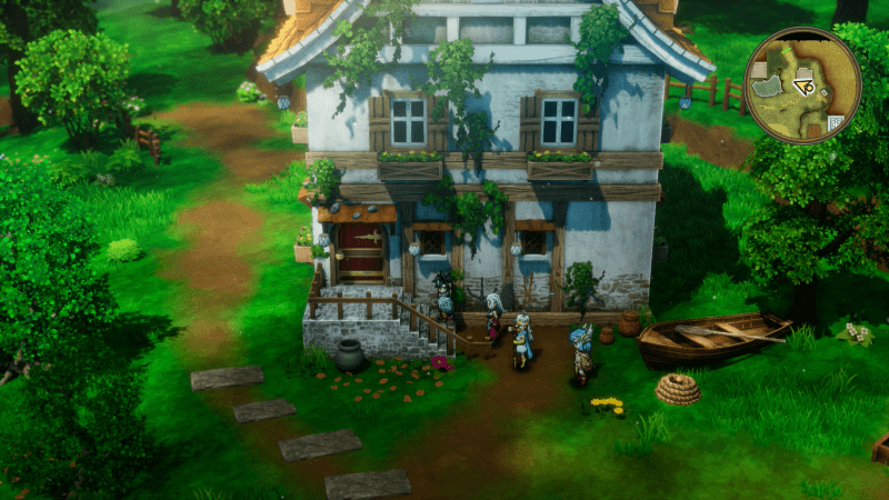 北東の民家の赤い扉はとうぞくのかぎで開けられる