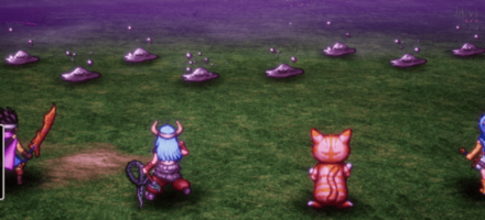 はぐれメタルがいっぱいでてる画像