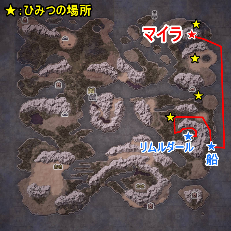 マイラ周辺マップ