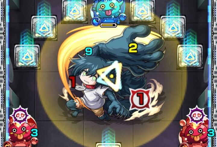 弱点パネルを踏んでから弱点を攻撃