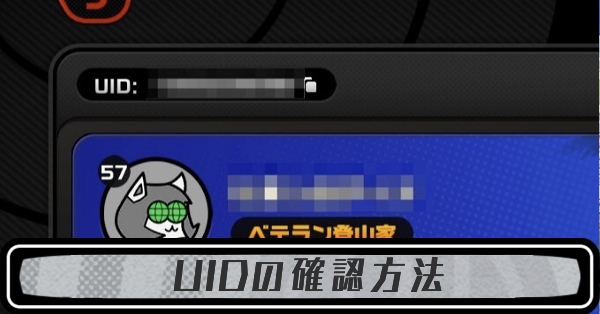 UIDの確認方法