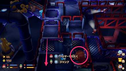 タルで注意を惹く