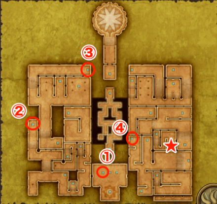 試練の神殿マップ