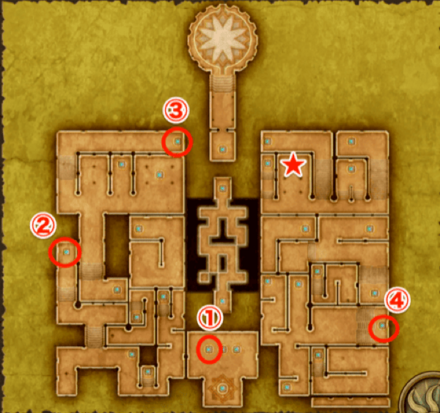 試練の神殿マップ