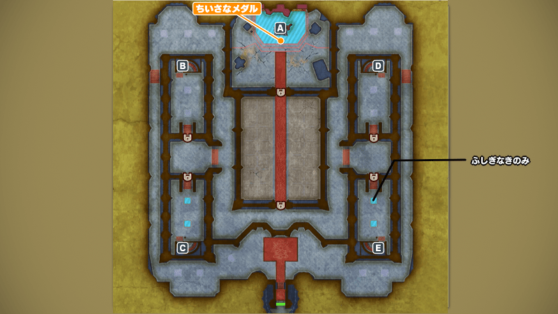 ゾーマの城_1階のマップ