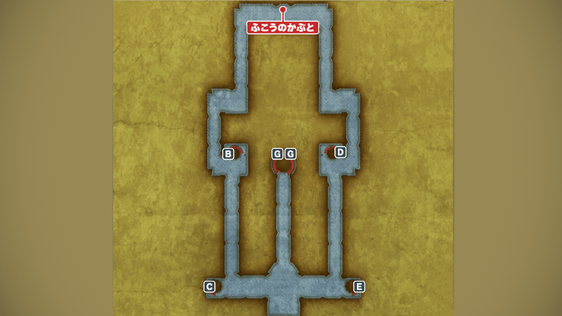 ゾーマの城_地下1階②のマップ