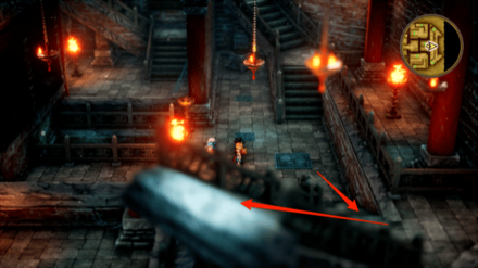 2階の南側の階段