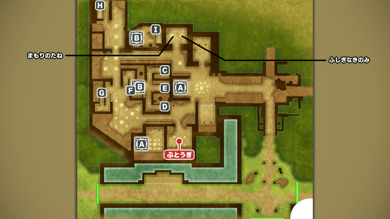 ガルナの塔_1階のマップ