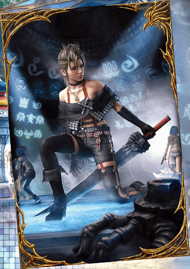 内面を隠した女剣士の画像