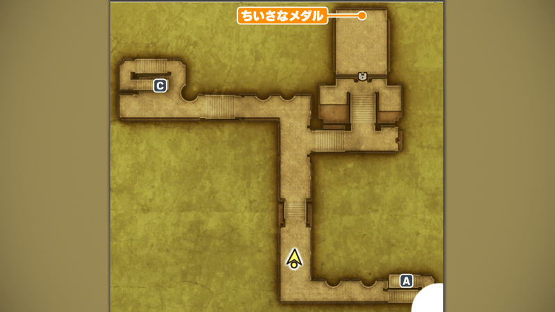 バラモス城_地下通路①のマップ