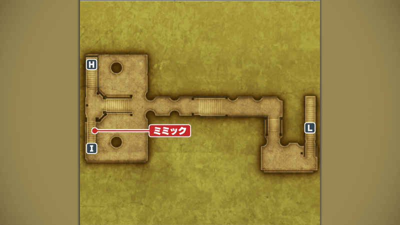 バラモス城_地下通路②のマップ