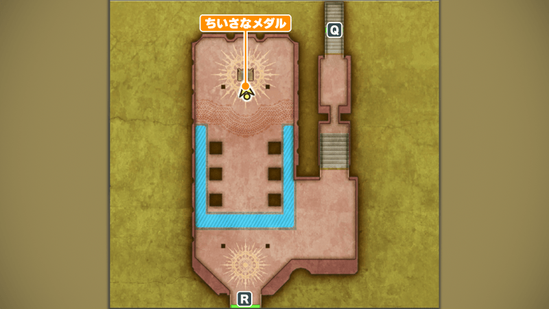 バラモス城_1階・玉座の間のマップ