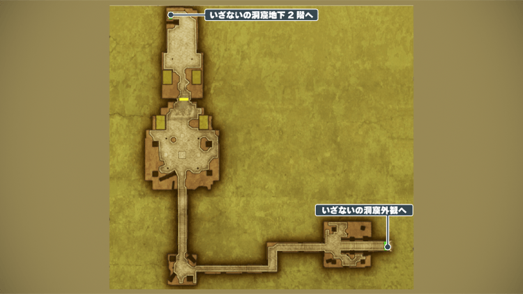 いざないの洞窟_地下1階のマップ