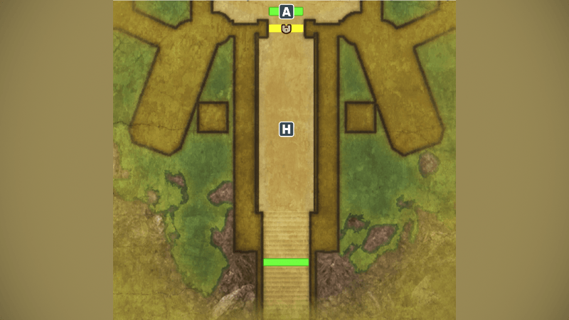 ルビスの塔_1階・表門のマップ