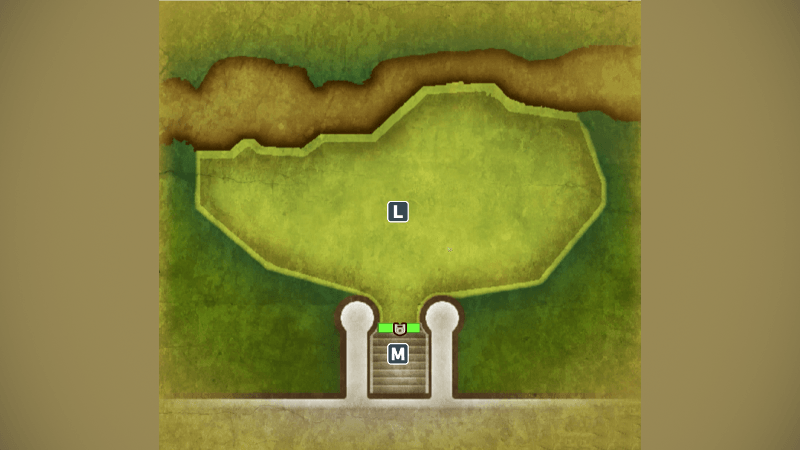 ルビスの塔_1階・裏門のマップ