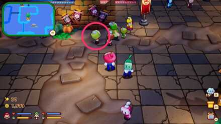 変装しているキノピオ