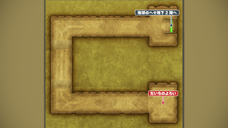 地球のへそ_地下1階③のマップ