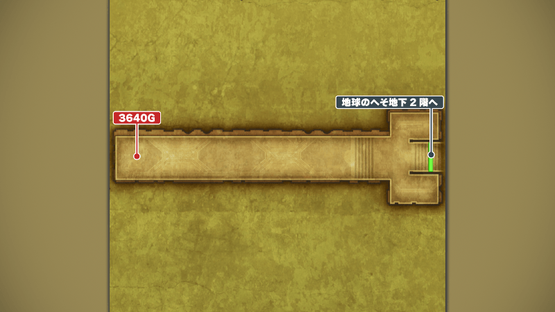 地球のへそ_地下1階④のマップ