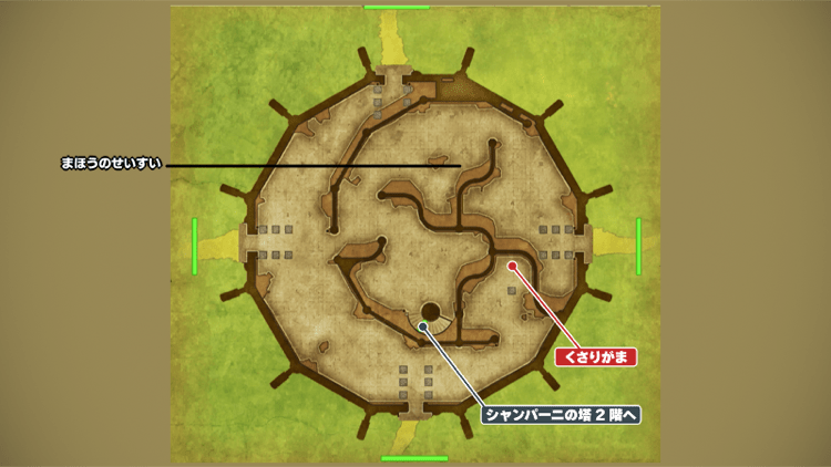 シャンパーニの塔_1階のマップ