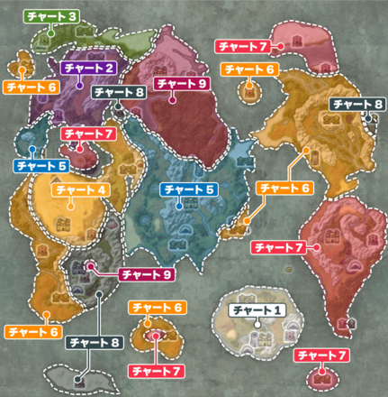 上の世界のチャート別マップ画像