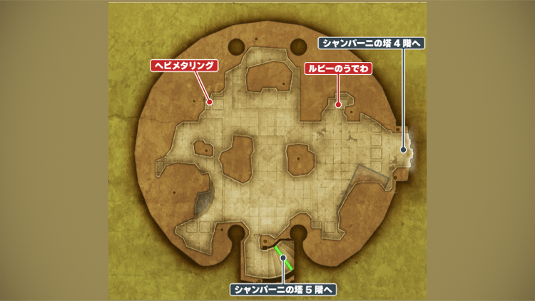 シャンパーニの塔_6階のマップ