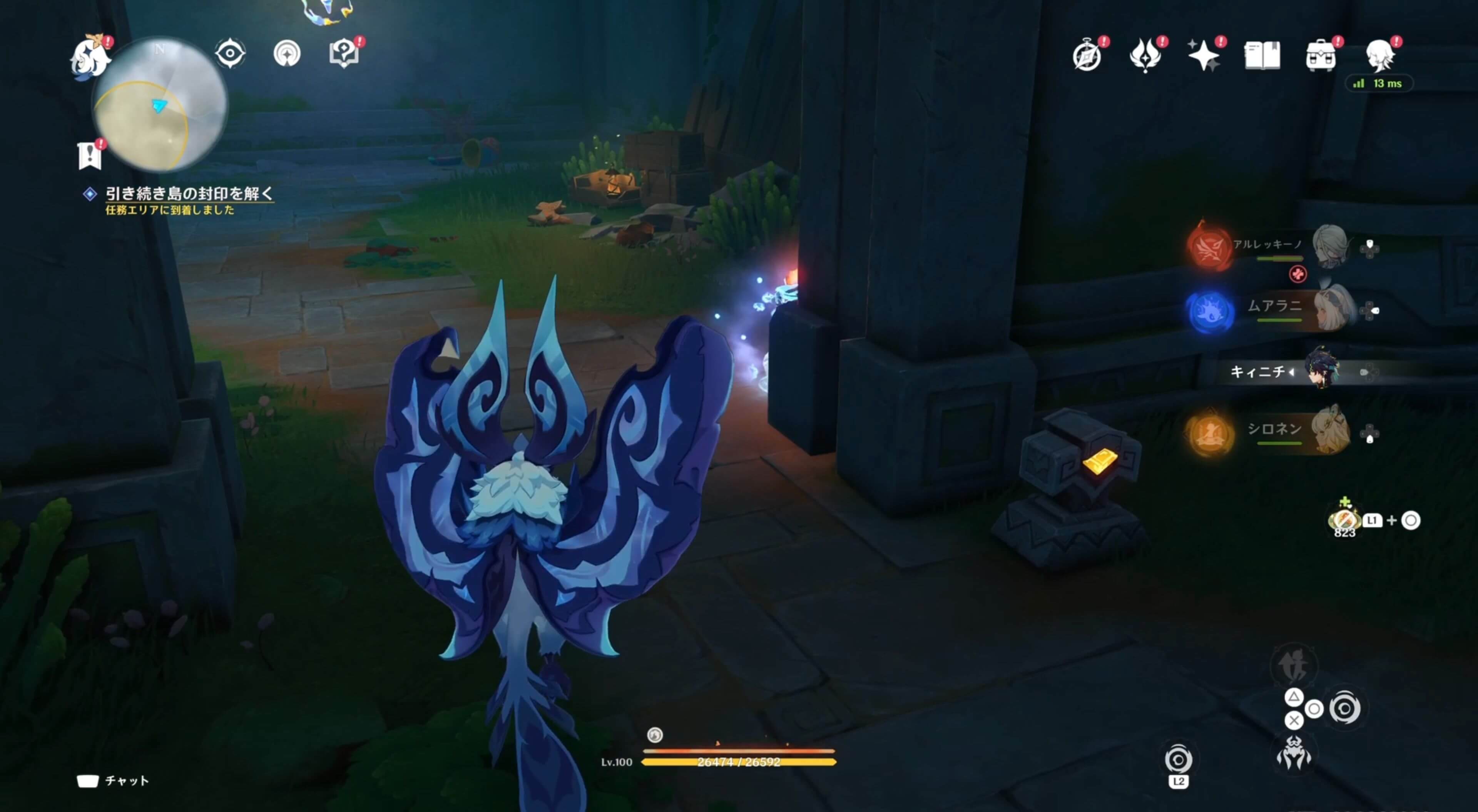 松明を置いていないと扉が閉められてしまうためあらかじめ扉の横に松明を置いておく