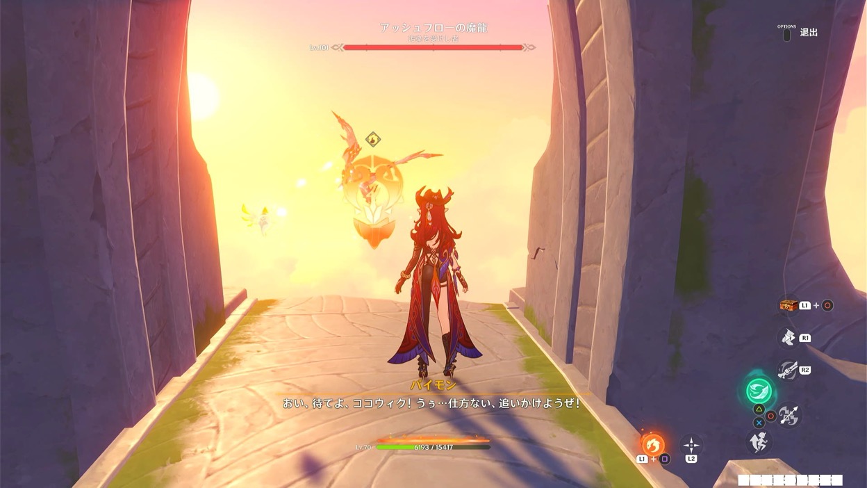 魔龍を追いかける