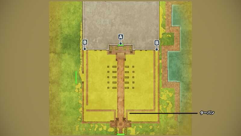 イシス城のマップ