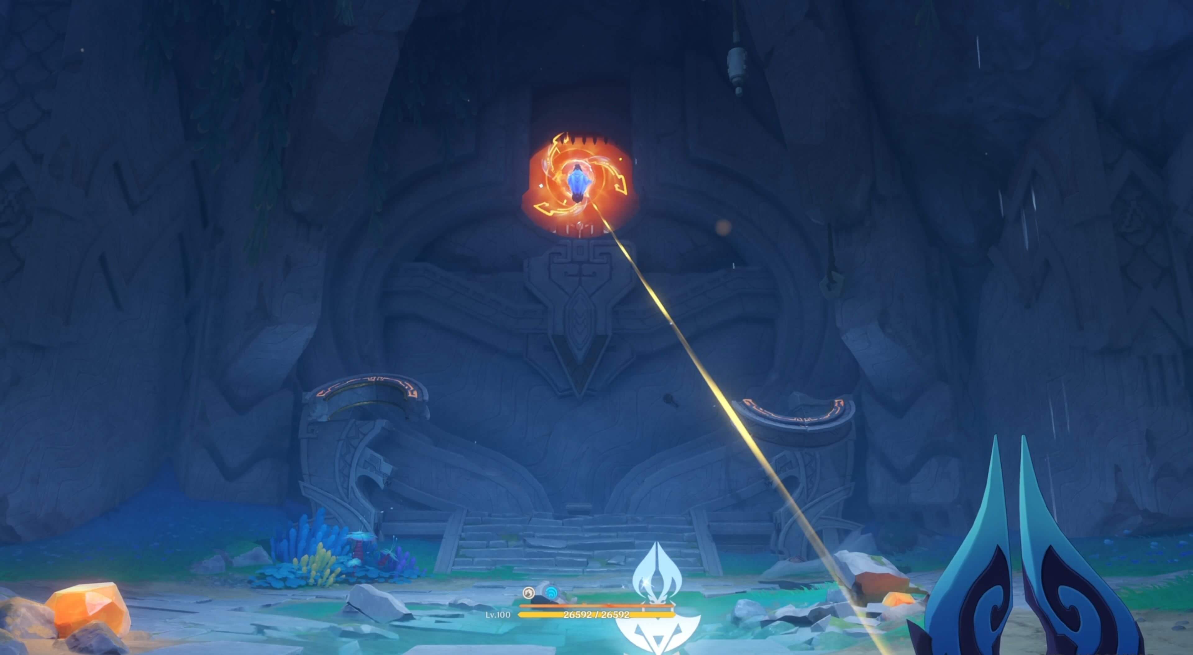 再度レーザー装置が出現する