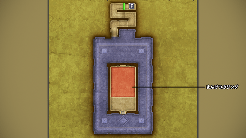 ラダトーム城_地下1階のマップ