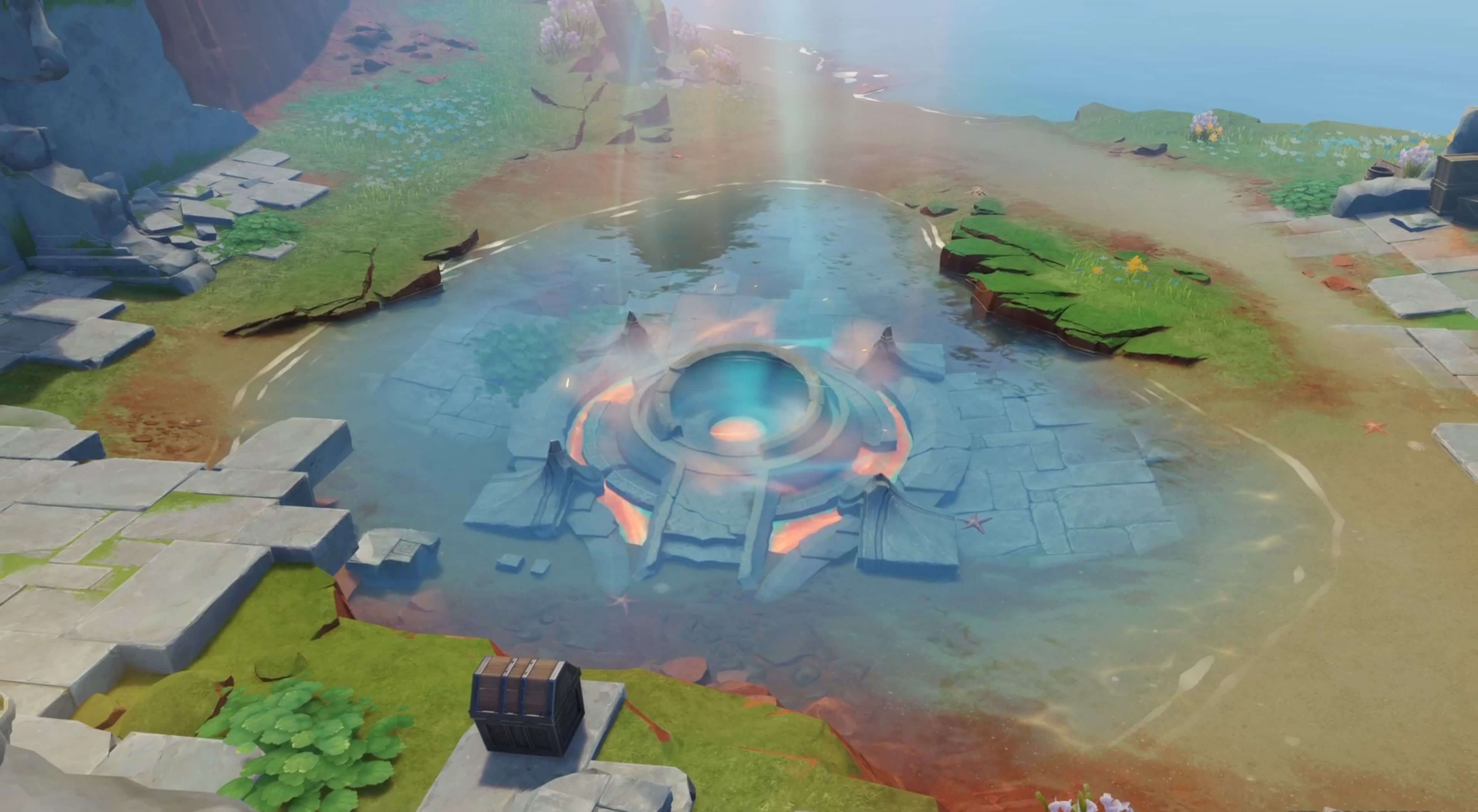 地上の池にあった「秘源装置」が起動しクリア