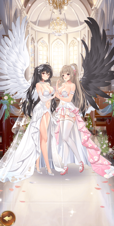 玉容裊裊・大喬＆小喬結婚立ち絵