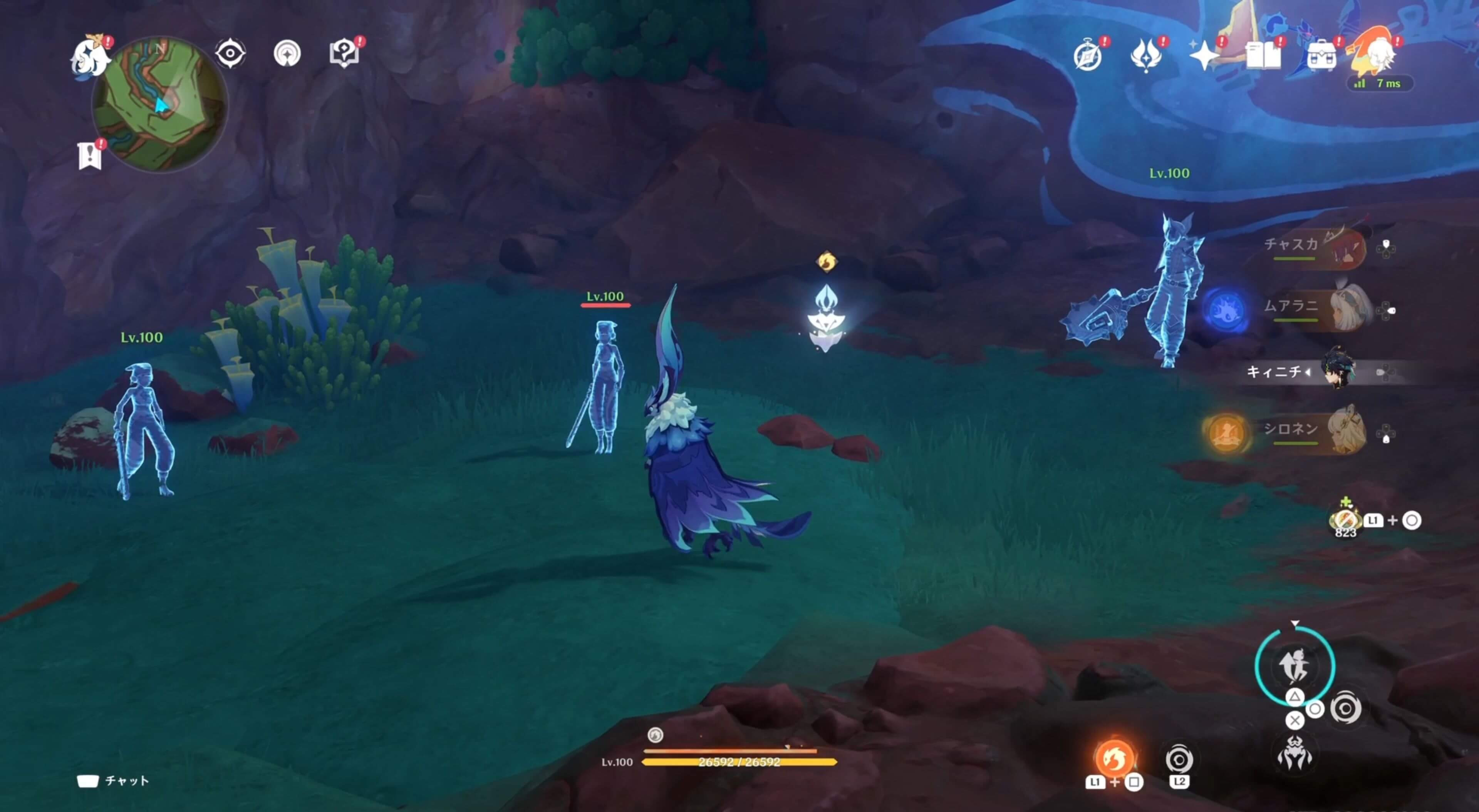 夜魂戦士を倒す