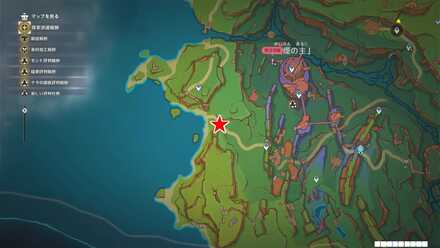 竜の帰巣のマップ