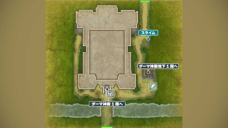 ダーマ神殿_外観のマップ